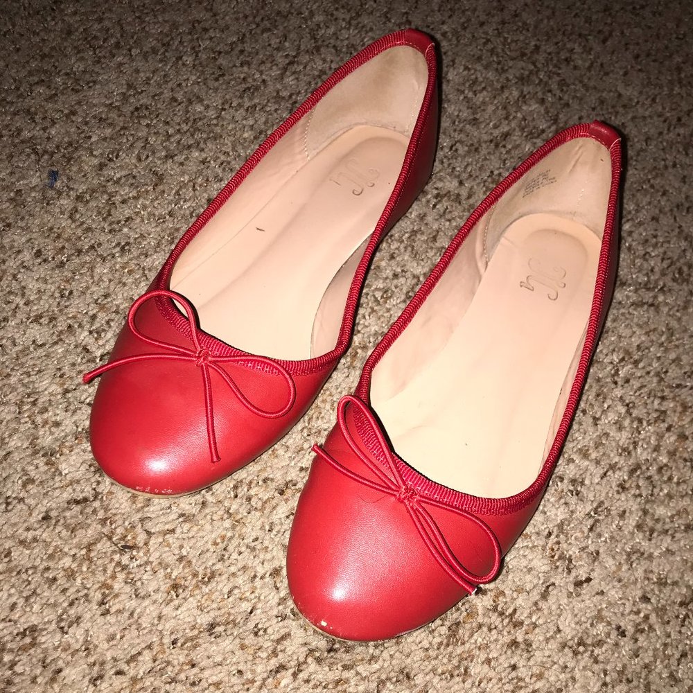 Red Ballet Flats